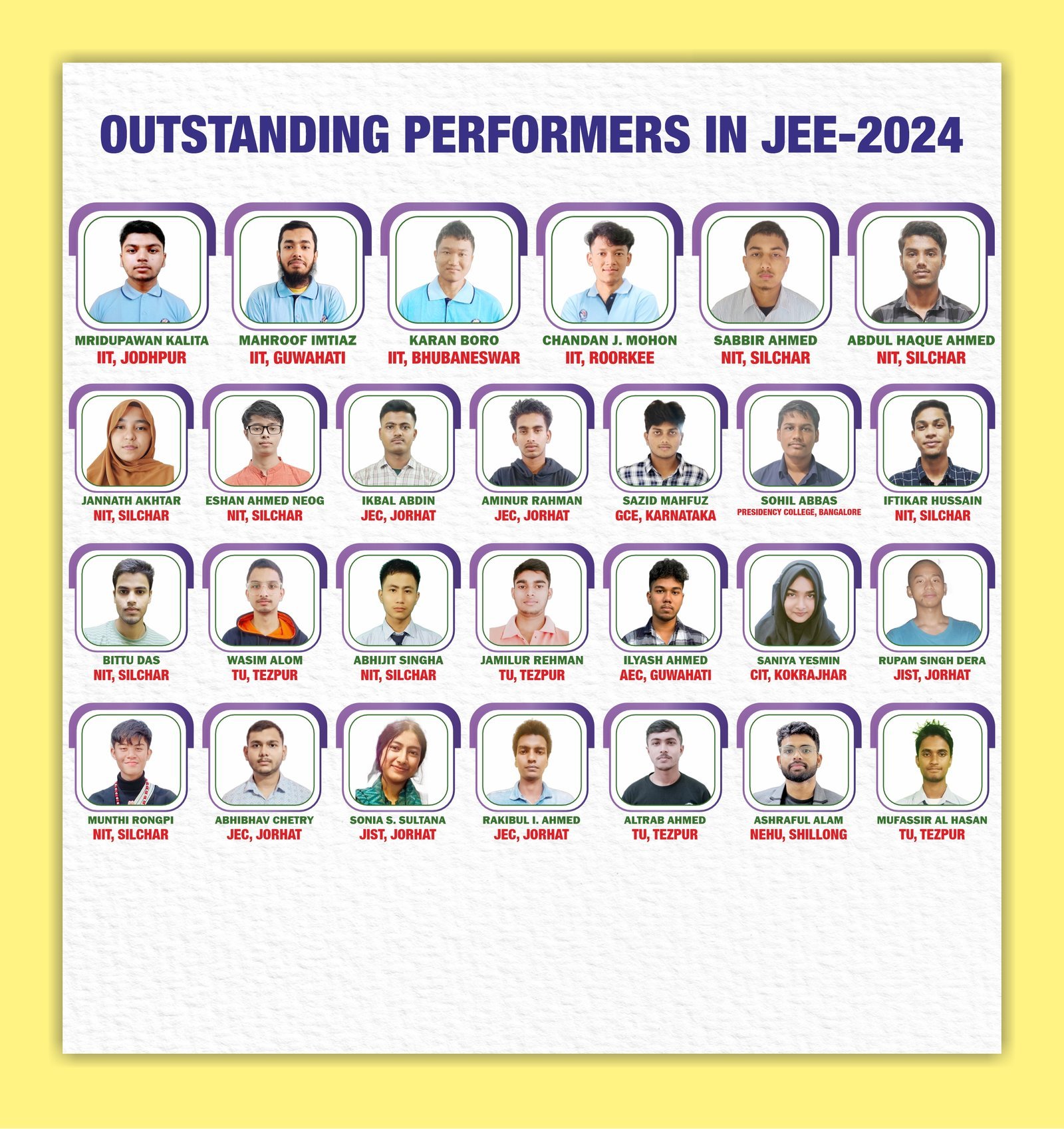 Student achievements